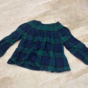 Old navy Plaid Kids Shirt in Green and Blue
